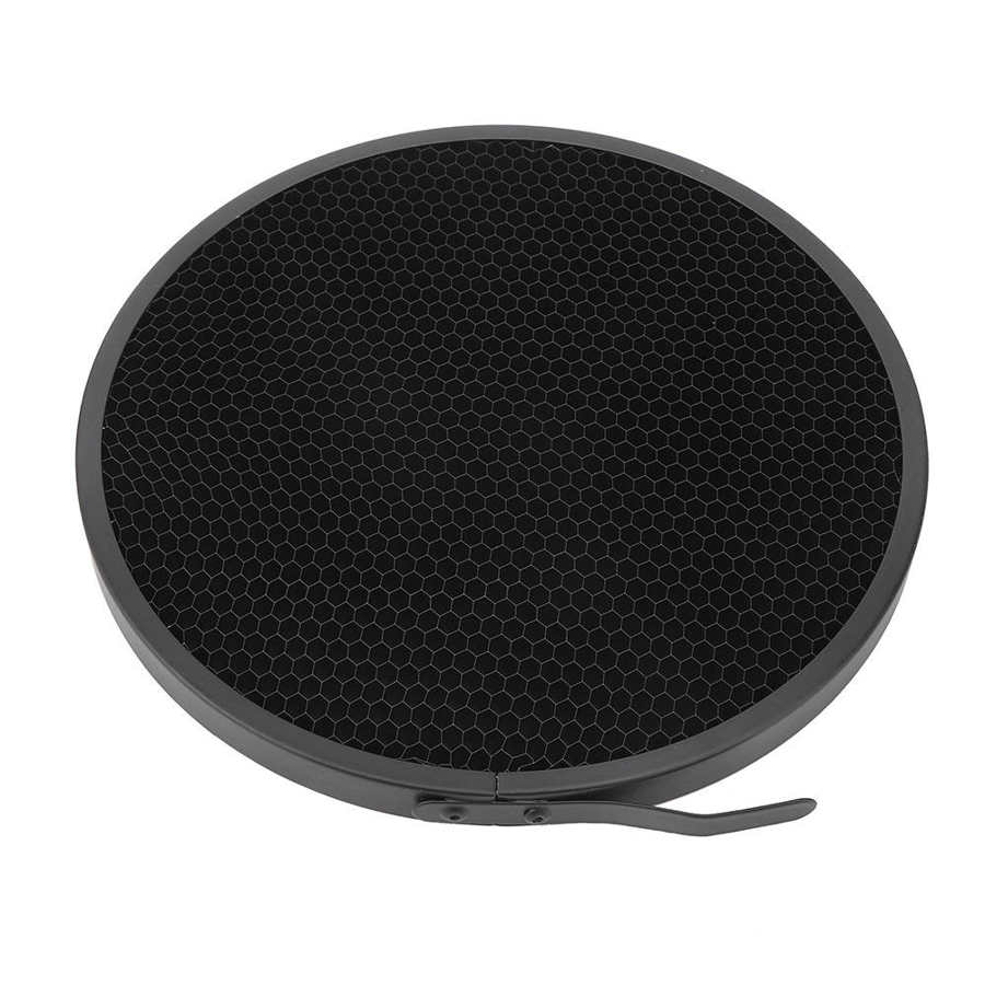 Grille légère noire de réflecteur de Studio de photographie d'alliage d'aluminium pour le réflecteur Standard de caméra de lumière vidéo de diamètre de 16.8cm