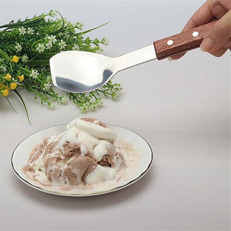 Ice Cream Tools Portable Aluminum Alloy Non-stick Anti-feeze Ice Cream Scoop Spoon For Home Kitchen Accessories