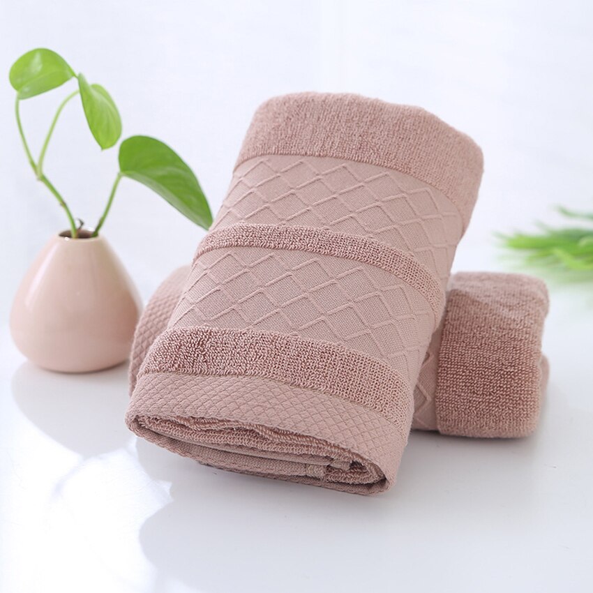 Geometric Towel 100% Cotton Towels Set Soft Thick Shower Bathroom Home Spa Face Towel for Adults Kids Toalla Serviette Handtuch