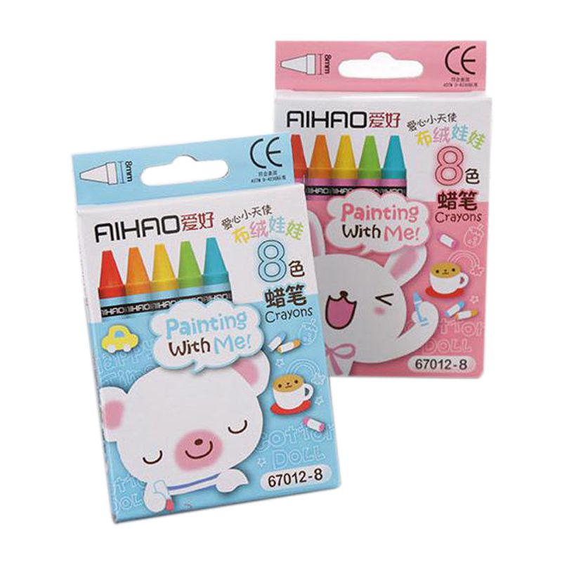 Cartoon Non-Toxic Crayon Oil Painting Stick Kids Student Pastel Pencils for Drawing(Random packaging color)