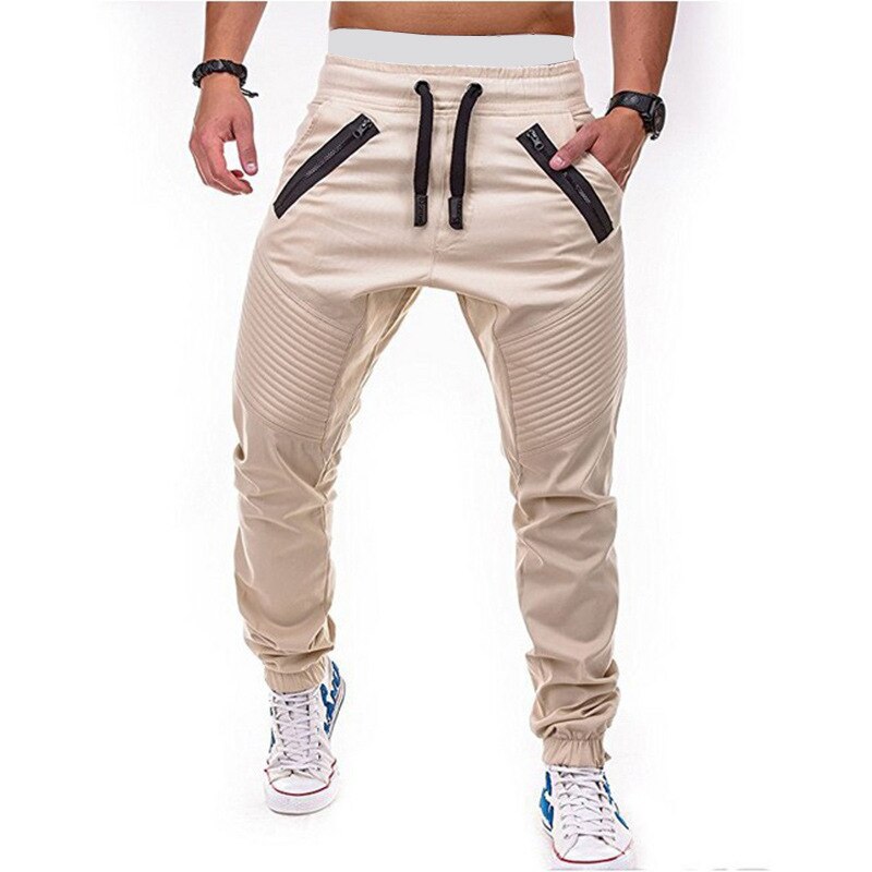 Neue Sport hosen herren hosen Hüfte-hüpfen Jogger männer Overall herren hosen lässig streetwear armee hosen männer: aus-Weiß / M50-60(KG)