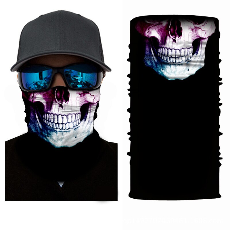 Stirnband Bandana Schädel Gesicht Maske Schal Maske Geist Sturmhaube Masken Radfahren Kopf Schal Nacken Halloween Party Gesicht Maske: 36