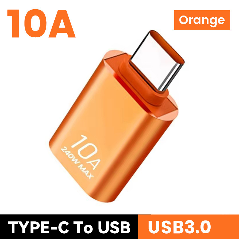 6-1PCS 10A OTG USB 3.0 A Tipo C Adattatore Tipo C Femmina A USB Maschio Convertitori Trasferimento dati ad alta velocità per MacBook Telefono Laptop: Rose Gold