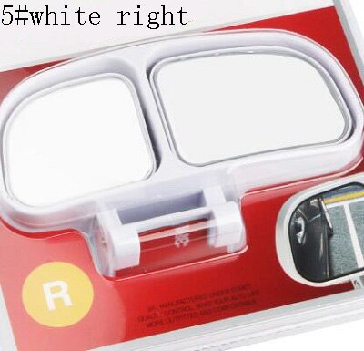 Rete bil spejl blindplet to glas side vidvinkel auto bagfra justering til parkering universal slivery hvid hvid mulighed: 5 hvide højre