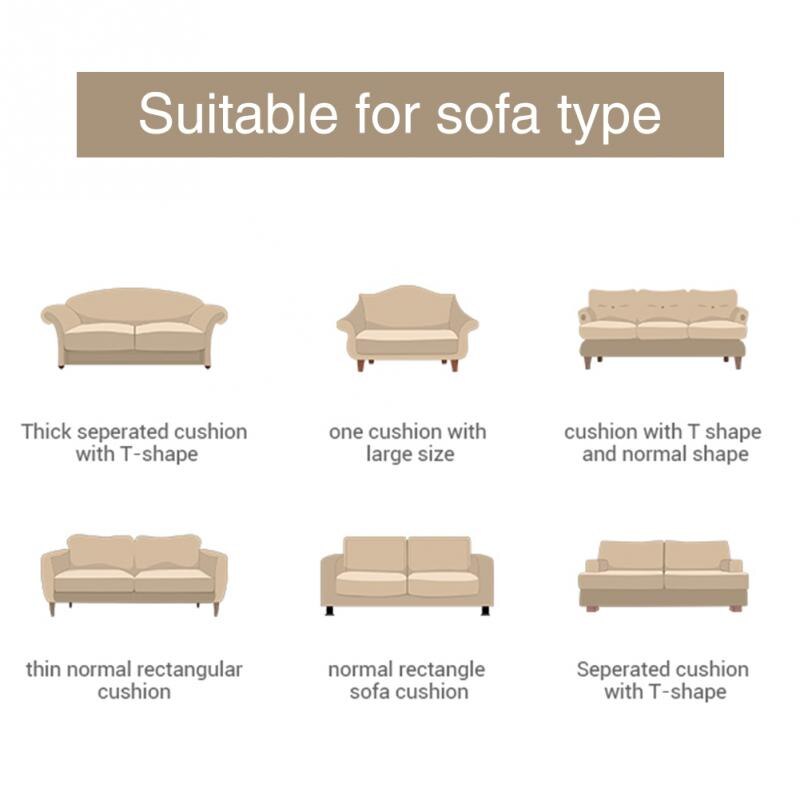 Støvtett med elastisk bunn tilbehør sofa sete putetrekk møbelbeskytter høy stretch pu lær vanntett myk
