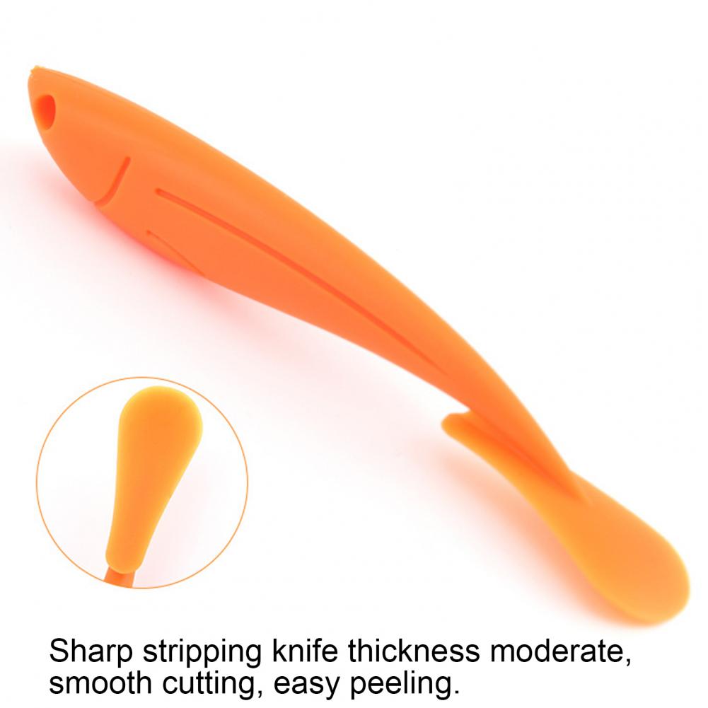 1pcs/set Practical Long Orange Peeler Section Peel Compact Orange Juice Compact Plastic Helper