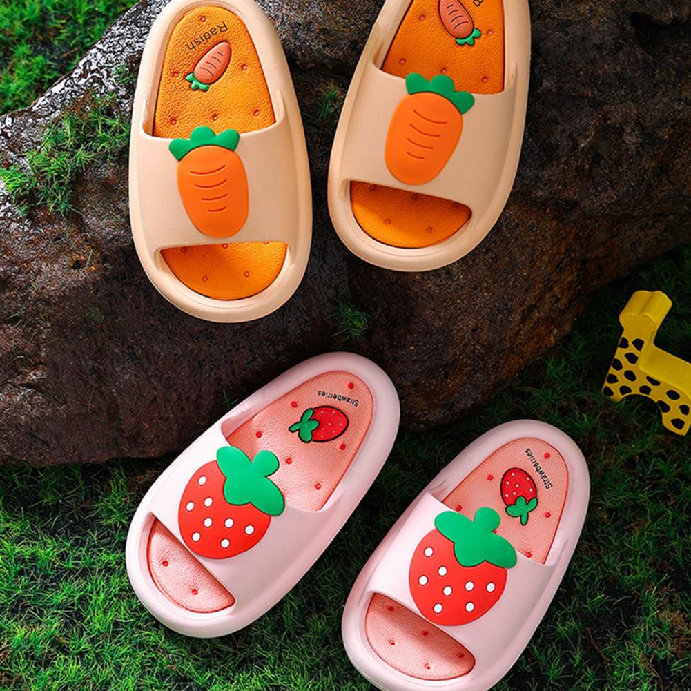 Zapatillas de verano con absorción de impacto para niños, sandalias de baño, 1 par