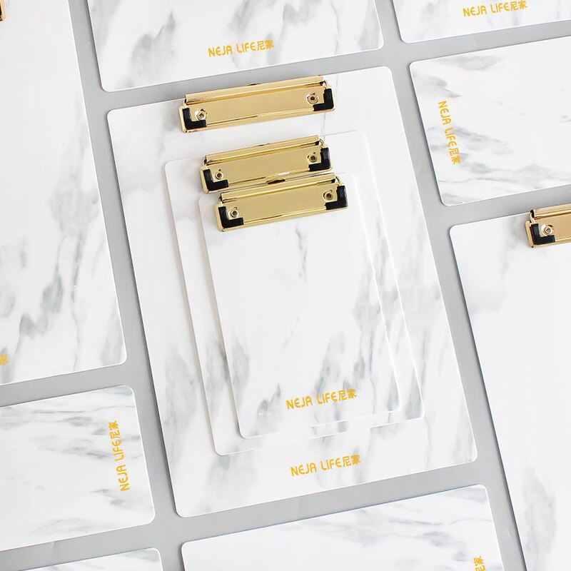 Marble A4/A5 size PP clipboard ranodm file Folder stationary board hard board Writing plate clip report office supplies JB01
