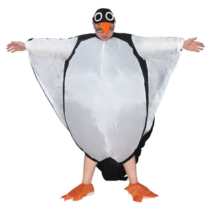 Publicité pingouin mascotte Costume adulte gonflable sauter Costume fête Cosplay tenue Halloween Cosplay robe taille adulte
