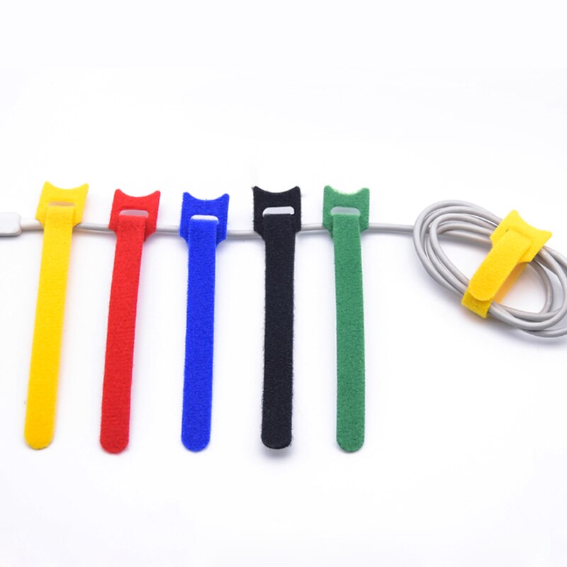 10 pcs/lot 15*0.2cm Nylon Cable Ties Cute Cat Color Loop Cable Tie Multifunction Straps Fastener Reusable Magic Tape
