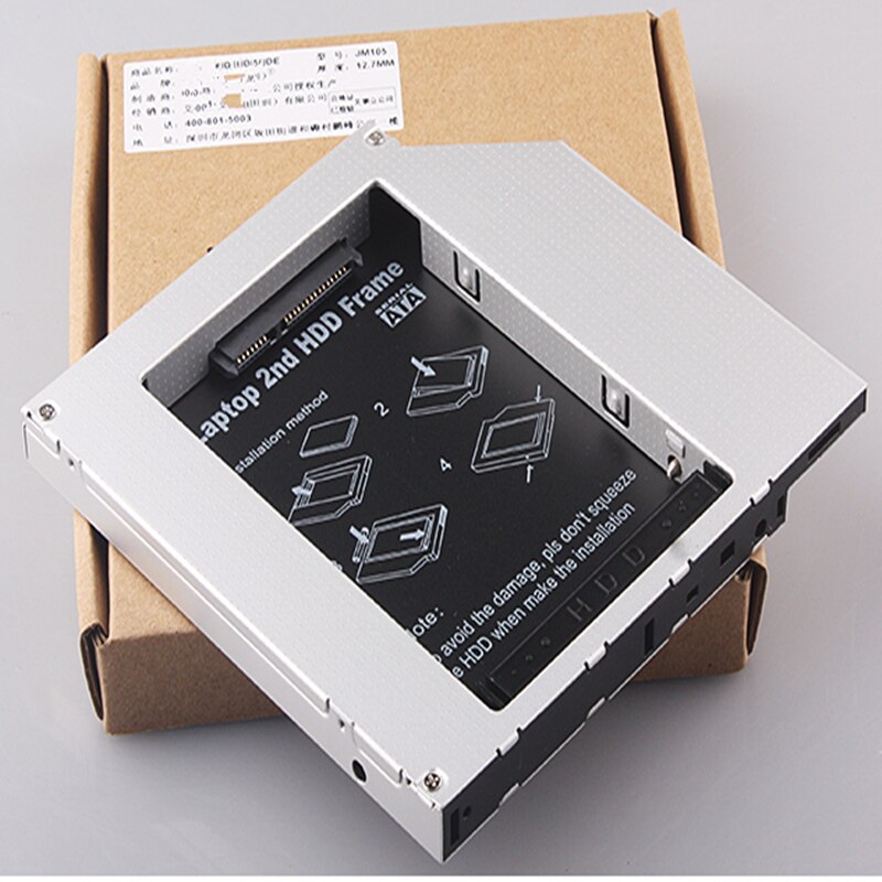 Disco Duro óptico portátil, portador de discos, interfaz IDE de aluminio de 12,7mm, compatible con SSD mecánico de estado sólido,
