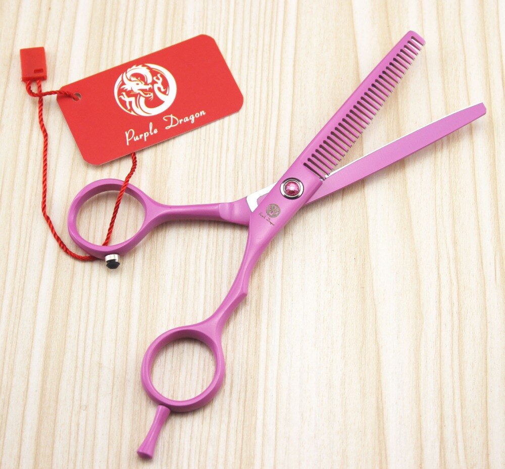 TOPPEST – ciseaux de coiffure rose, 510 #, 5.5 pouces, JP 440C 62HRC, pour la maison et le Salon, ciseaux amincissants