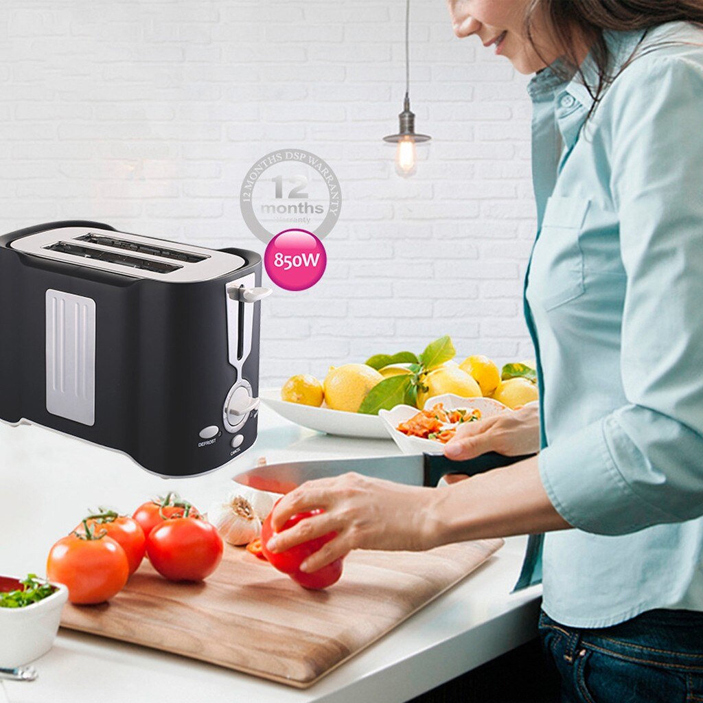 Automatic Electric Toaster 2 Slices Slot Toast Baking Modern Stylish Minimalist Breakfast Machine Compact Bread Toaster Toaster