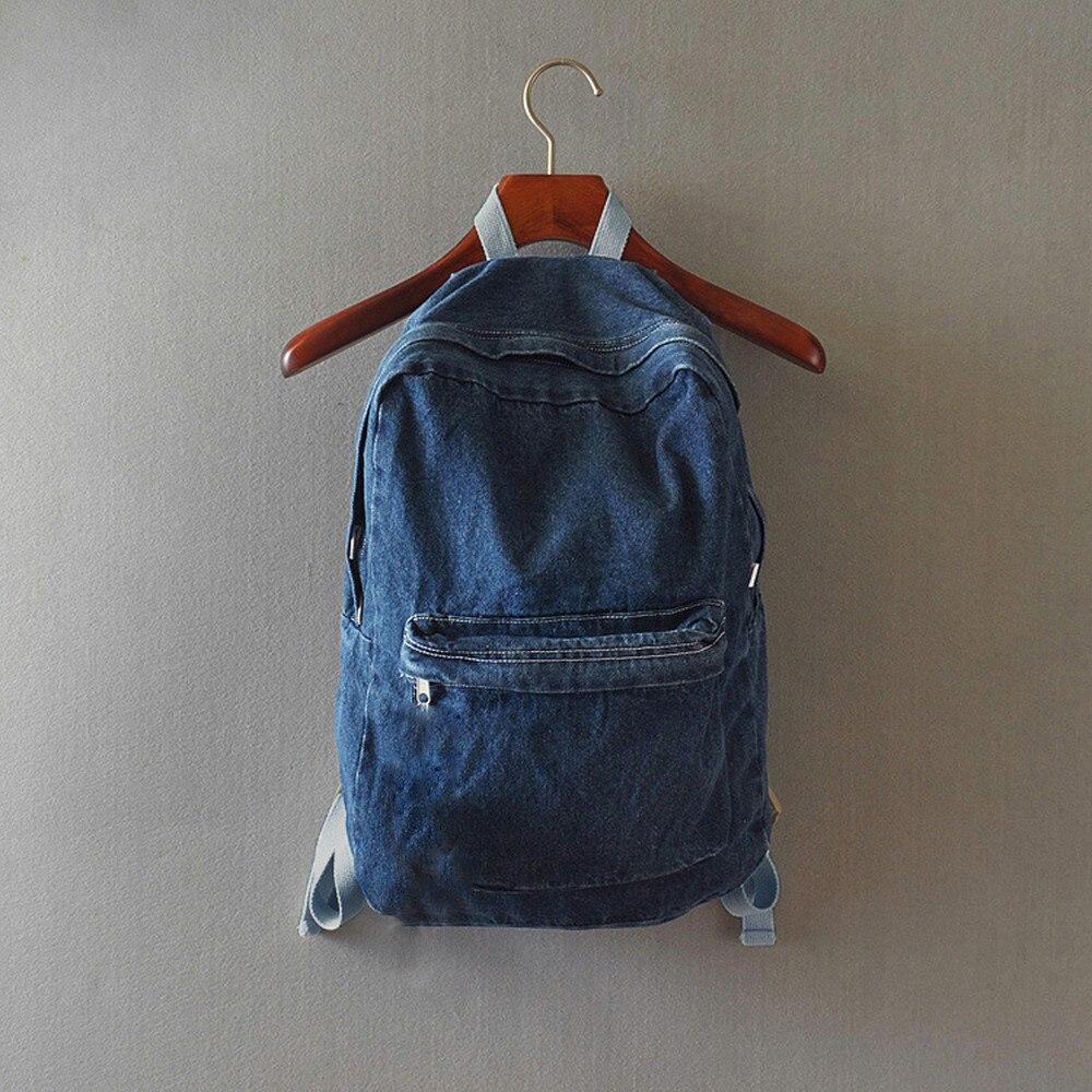 Femmes sac à dos garçons fille unisexe sac à dos sacs d'école sac à dos Denim travail voyage sac à bandoulière adolescent décontracté rétro sac à dos # LR2