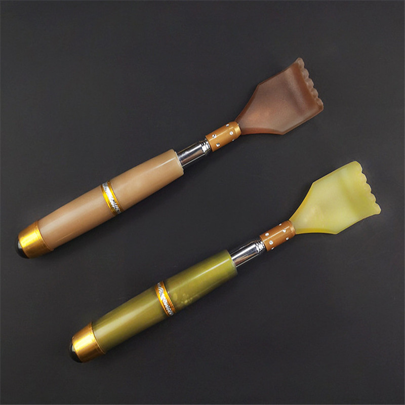 1pcs Stainless steel telescopic scratching rake Massage rake Household goods Folding scratching tool