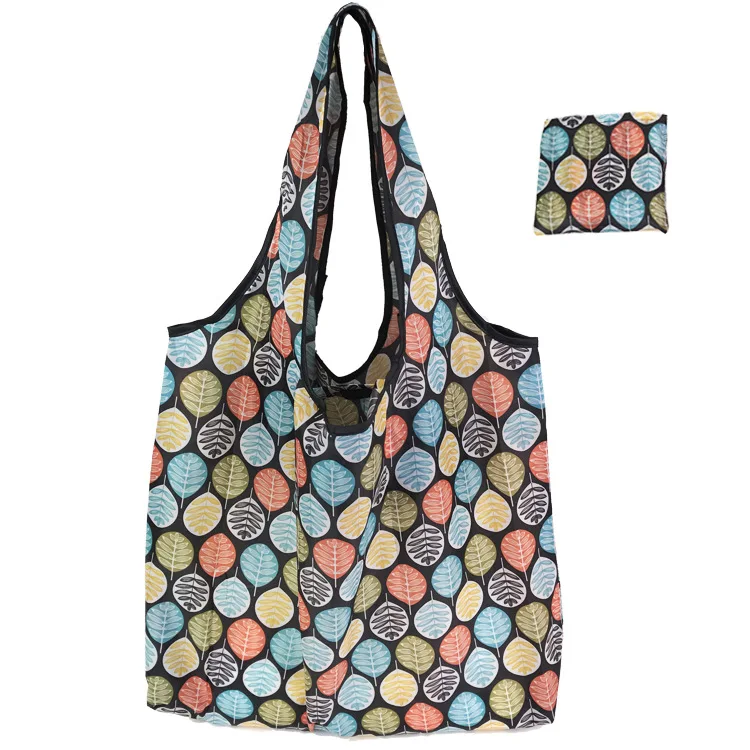 Modischer Druck, faltbar, , Einkaufstasche, faltbar, Handtaschen, praktisch, großes FassungsvermöGen für Reisen, Einkaufstasche: Grau