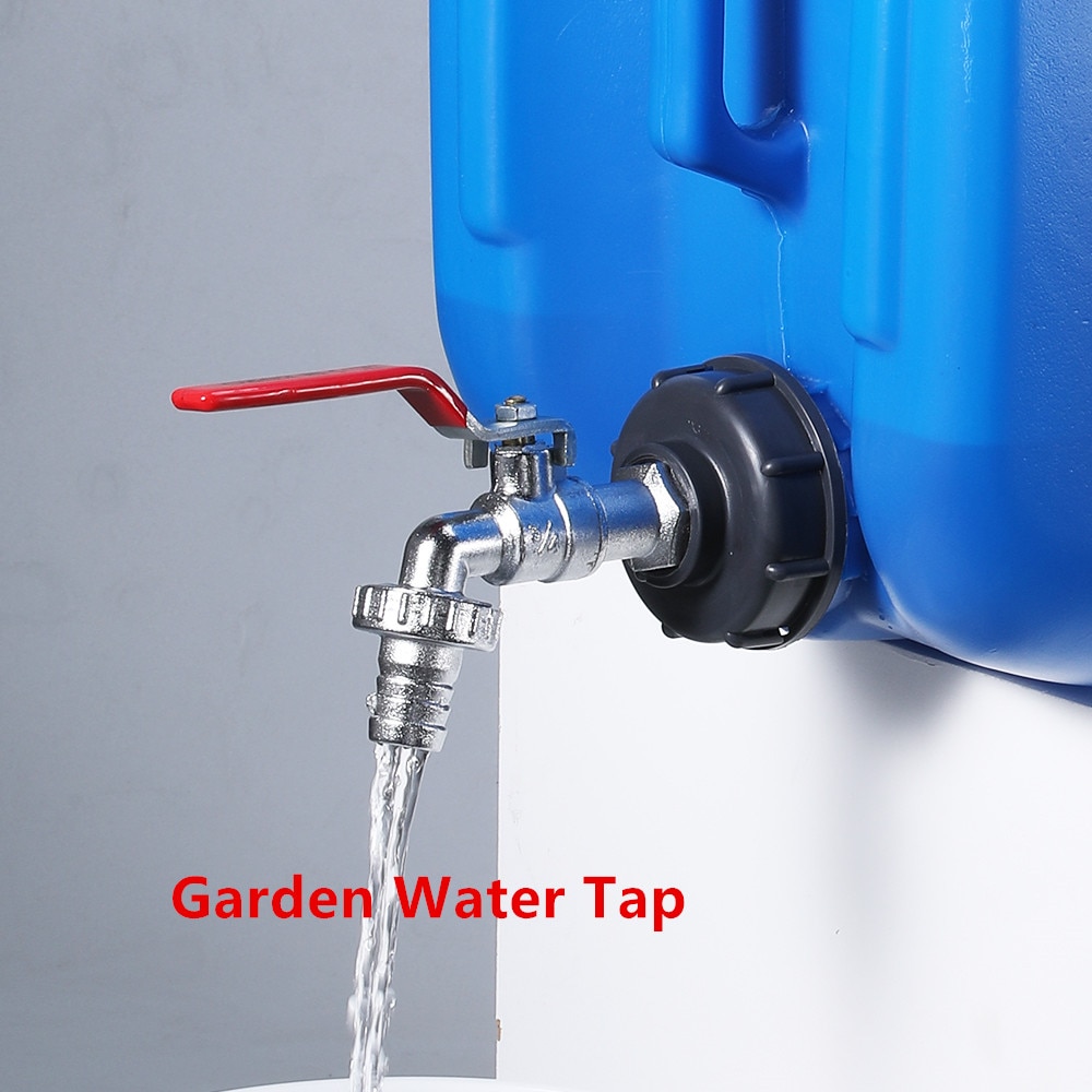 IBC Tank Alloy Tap Adapter S60x6 Coarse Thread Valve Fittings Garden Hose Connector Replacement Metal Drain tool