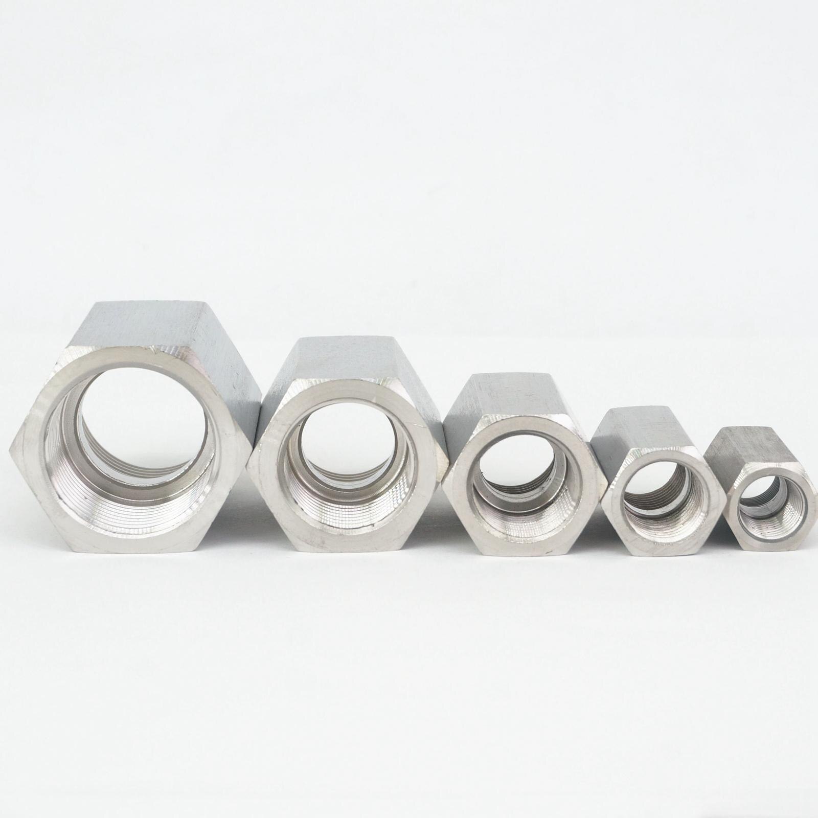 1/8 &quot; 1/4 &quot; 3/8 &quot; 1/2 &quot; 3/4 &quot; 1 &quot; bsp hona 304 rostfritt stål sexkantmutterstång rörkopplingar adaptrar max tryck 8000 psi