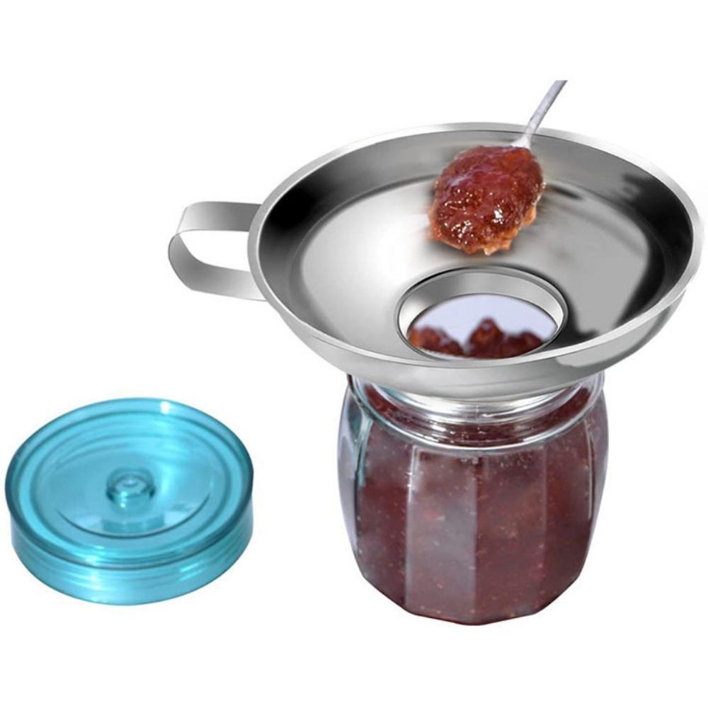 Stainless steel funnel wide mouth funnel filter oil leak large diameter canned oil wine kitchen cooking tools kitchen supplies