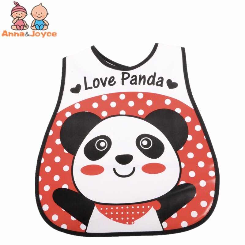Babadores para bebês com estampa de desenho, babadores para crianças com 3 unidades, à prova d'água, almoço, meninos, meninas, cuidado com a alimentação: Rpanda