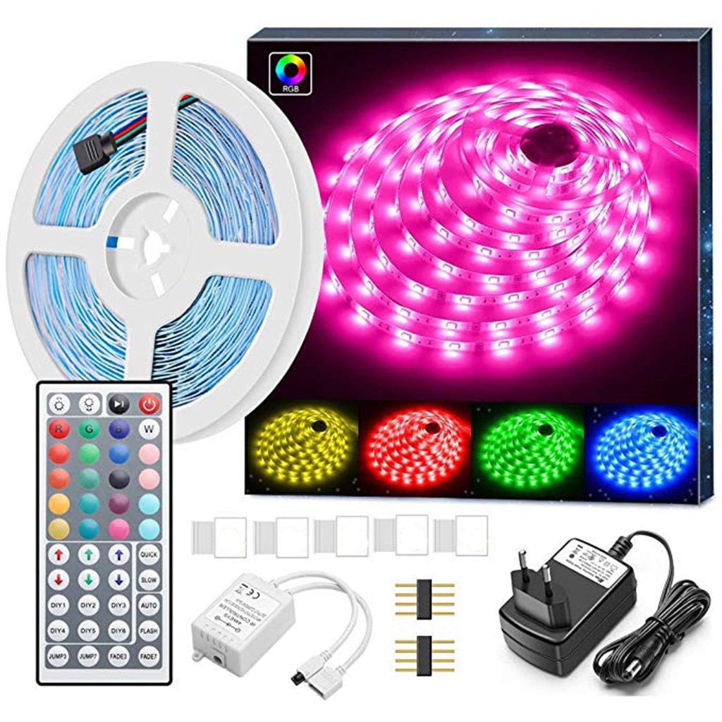 5M 5050 RGB Multi-color LED Light Met Niet-waterdicht Met Afstandsbediening huishoudelijke living decoratie LED licht