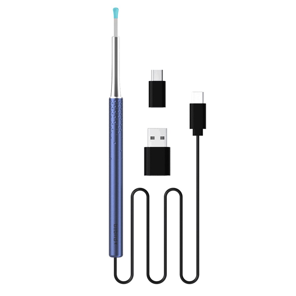 Bebird K10 Ear Cleaner Usb Intelligent Visual Ear Pick Rod Spoon 300w Picker Cleaners Ears Smart Cleaner Ear Wax Removal Tool: Blue