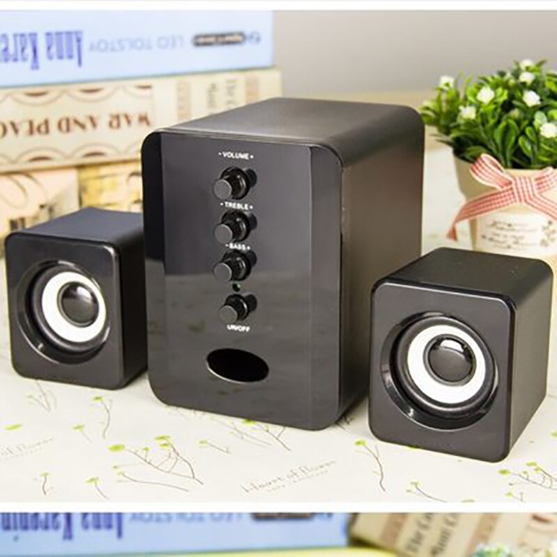 Usb Bedrade Combinatie Computer Speakers Bass Stereo Thuis Muziekspeler Multifunctionele Subwoofer Sound Box Voor Desktop Laptop