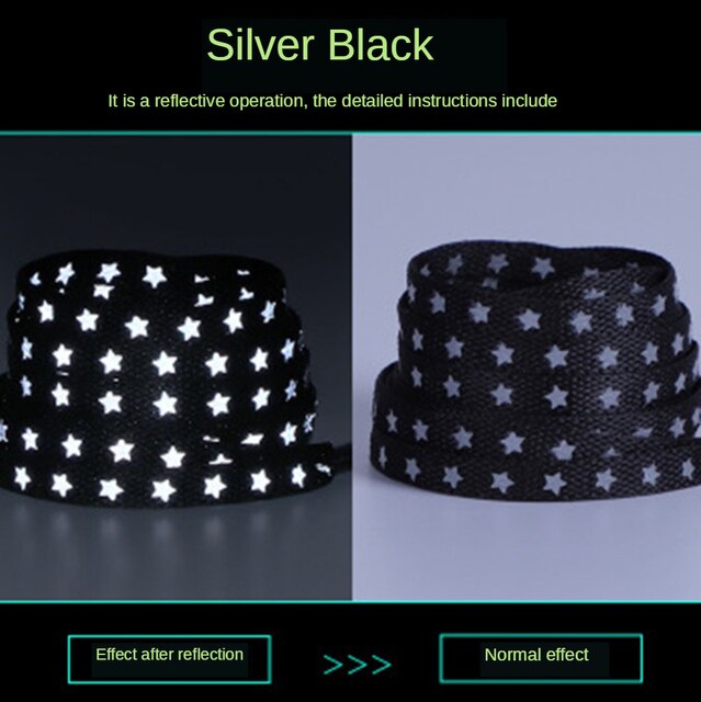 Cordones reflectantes holográficos de doble cara, cordones planos reflectantes de alto brillo para zapatillas deportivas, novedad: b2