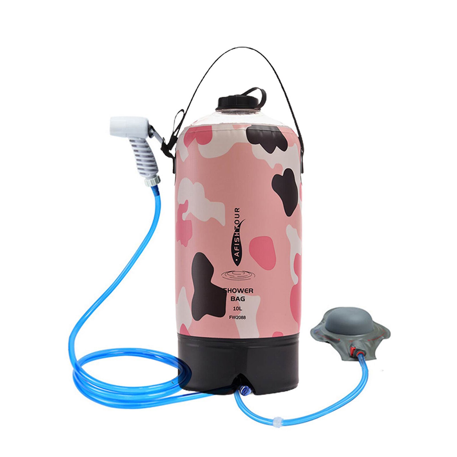 Sac de douche solaire 10l, sacs à eau 20l, Camping en plein air randonnée, sac de douche solaire Portable léger, pochette de bain de Camping: E