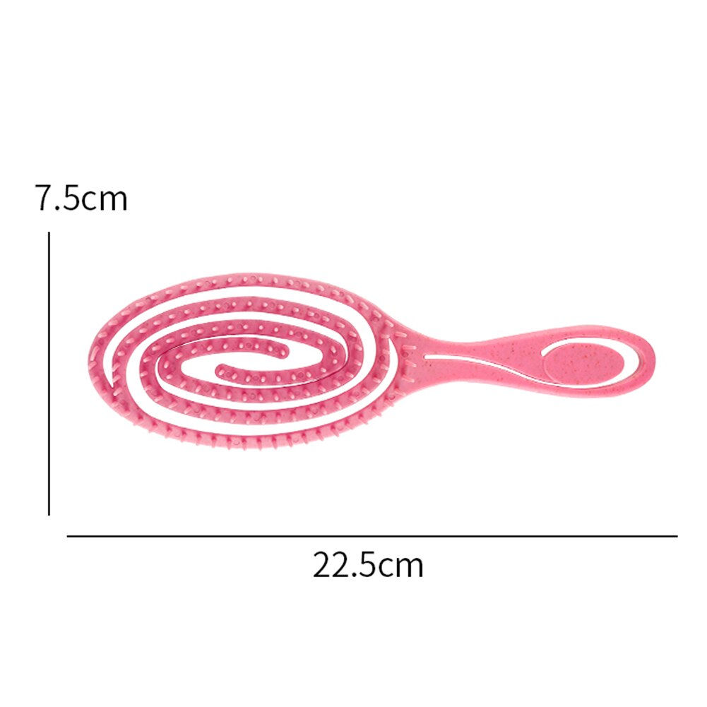 Brosses à cheveux à palette, peigne de Massage pour cuir chevelu, pour cheveux longs, courts, épais, bouclés, lisses et ondulés: Pink