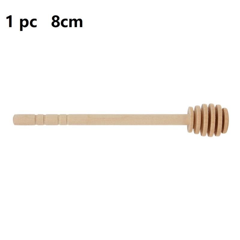 8Cm Mini Houten Honing Roeren Stok Honing Lepel Voor Koffie Melk Thee Roeren Milieuvriendelijke Lange Handvat Mixing Stick: Default Title