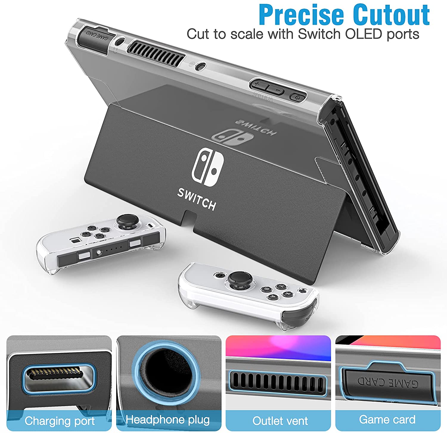 HEYSTOP Nintendo Schalter OLED Modell Tragetasche, 9 in 1 Zubehör Bausatz für Nintendo Schalter OLED Modell