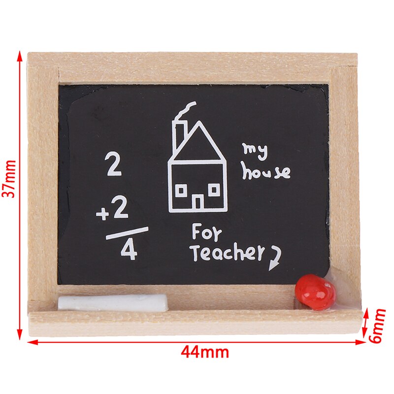 1pc 1:12 Accessories DIY Children's Room Accessories Small Blackboard Mini Chalkboard Model Doll House Miniatures