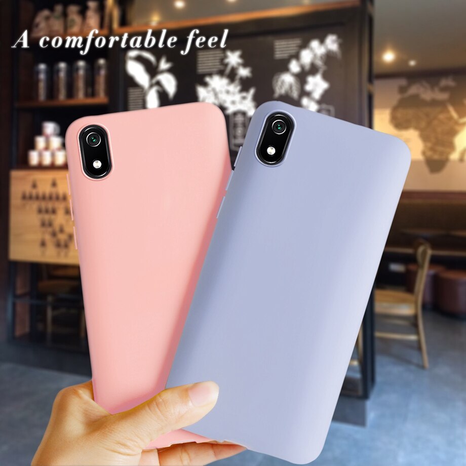 etui na telefon robić Xiaomi Redmi 9A matowy czarny pokrowiec silikonowy TPU miękkie etui tylna pokrywa dla Xiaomi Redmi 9A 9 A A9 etui Redmi9A