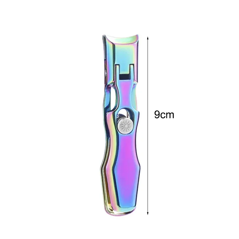Large Opening Toenail Clipper Stainless Steel Splash-Proof Nail Clipper Portable Dead Skin Removal Cuticle Trimmer Manicure Tool: black