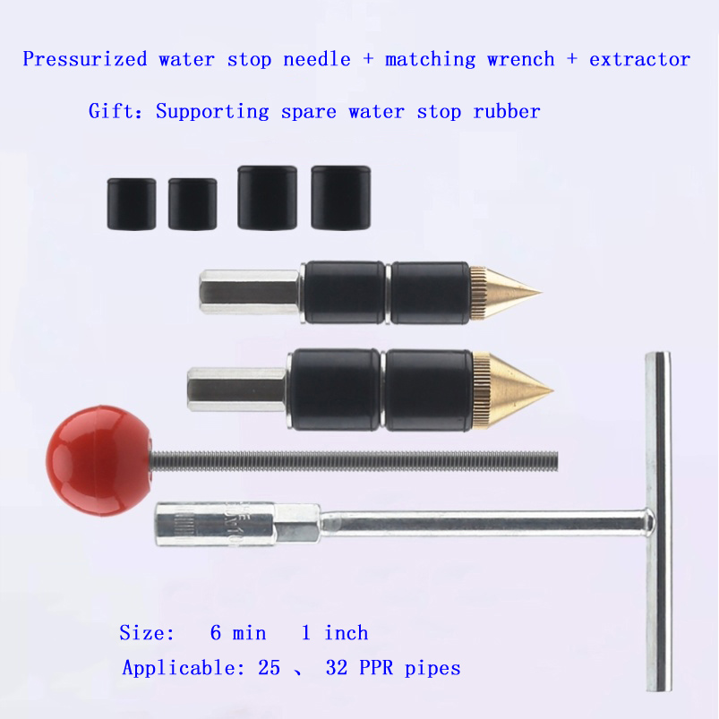 Melt Water Pipe Water Stop Artifact Pipe Emergency Repair Tap Water Stop Needle Nail Plugging Non-stop Water Heating Pipe: AC02