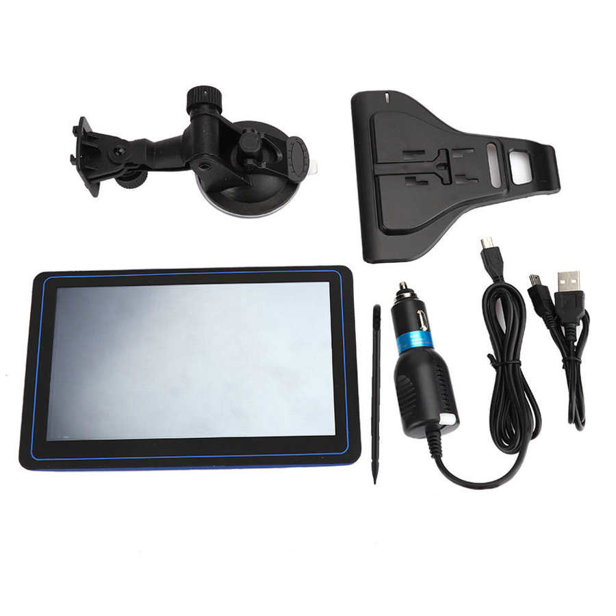 7 Inch Truck Car GPS Navigator 8GB ROM Bluetooth Locator Navigation Free Map 30 Languages