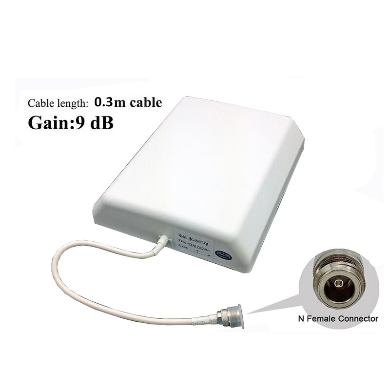 Lintratek 700-2700mhz 2G 3G 4G Panel Antenna 9dbi Indoor 8dbi Outdoor GSM LTE UMTS For Signal Booster Celular Amplifier Repeater: indoor antenna 0.3m