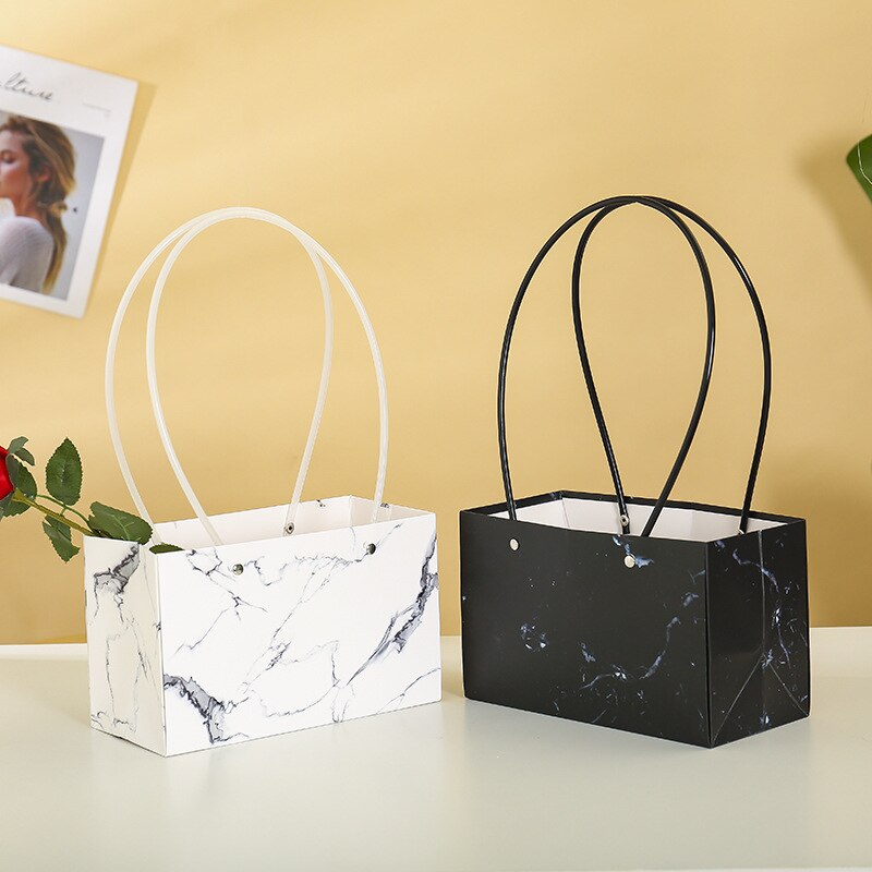 Flower Box Handbag Bouquet Packaging Show Window Bag DIY Supplies Cardboard Boxes