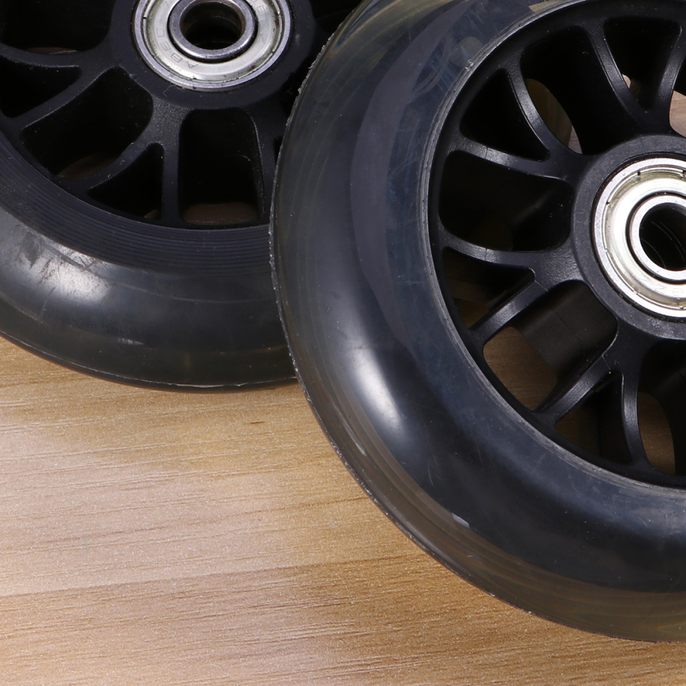 1 Paar Scooter Wielen Mute Vervanging Wielen Voor Bagage Koffer Baby Swing Auto