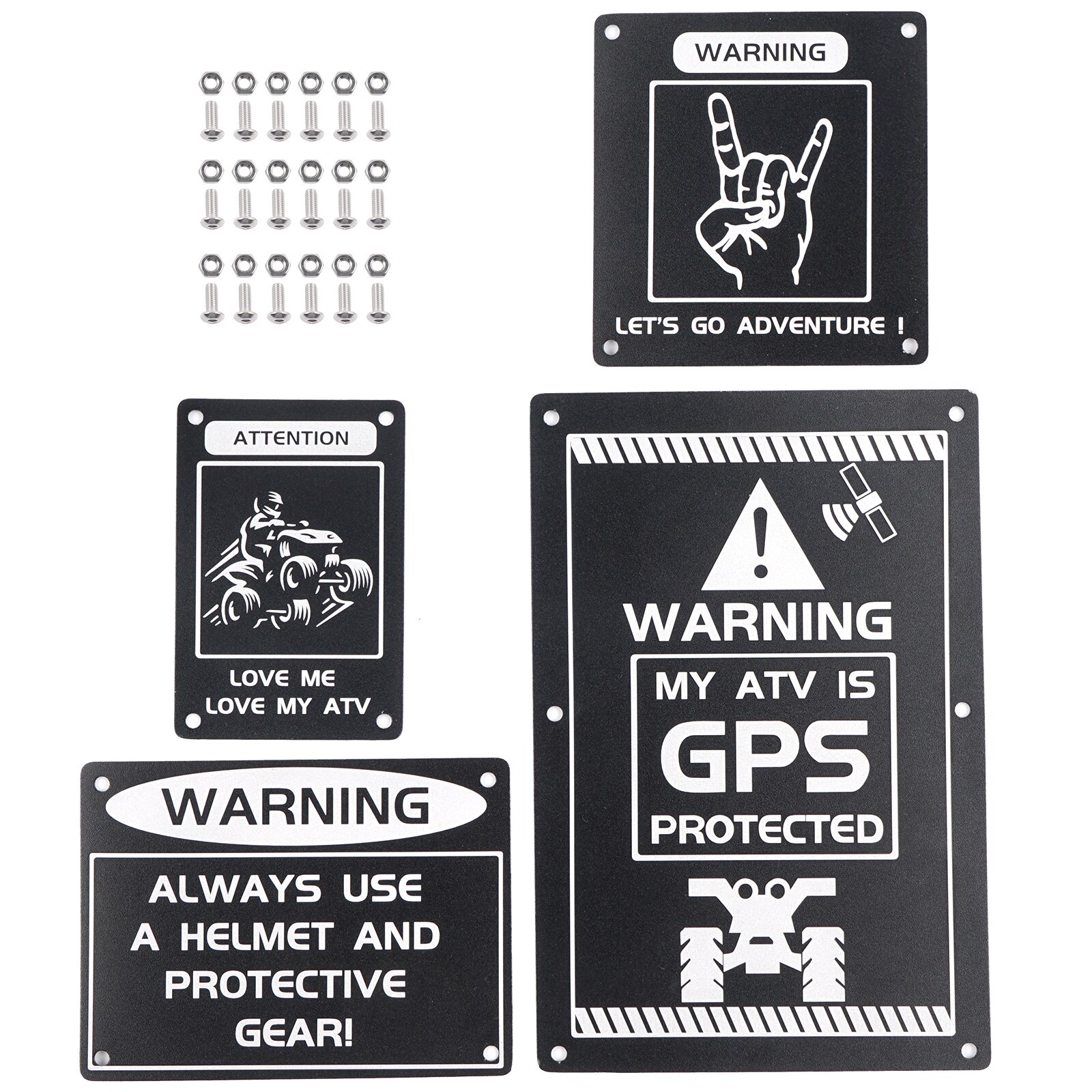 Atv fender advarsel tag plader badges decals klistermærker til yamaha yfz 450r yfz 450 yfz 450r special edition raptor 700 700r