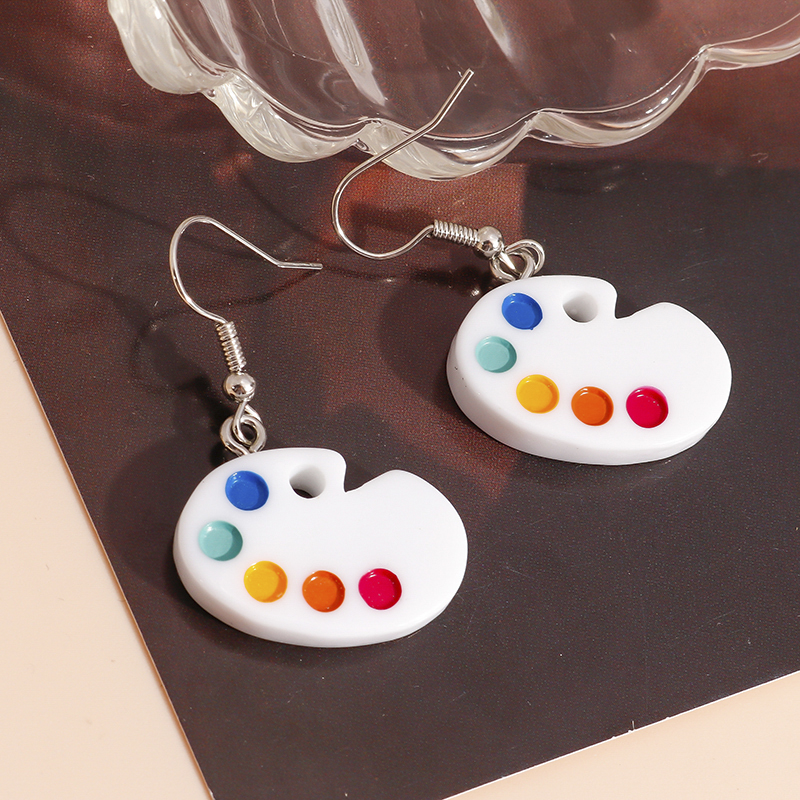 Cartoon 3D Hars Dobbelstenen Oorbellen Voor Vrouwen & Meisje Leuke Kinderen Snoep Kleur Bungelt Diy Sieraden