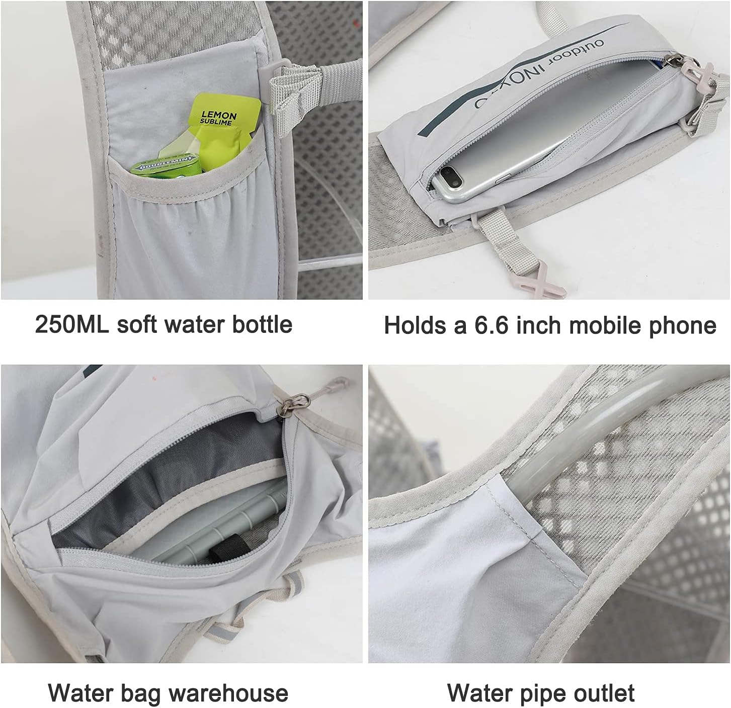 Ultraleichter überqueren-Land-draussen-Rucksack der LUMATIK, Radfahren, Sport, Fitness, Wandern, Wasserbeutel, atmungsaktiv, leicht, zum Laufen