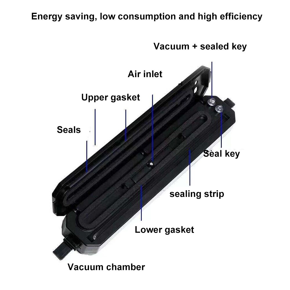 Mini Vakuum Abdichtung Maschine Haushalt Automatische Lebensmittel Abdichtung Maschine Laminator Tragbare Küche Frische-Halten Maschine Cocina: AU