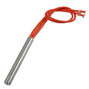 2pcs Red Cable 10mm x 80mm Stainless Steel Tube AC 220V 250W Cartridge Heater Electricity Generation