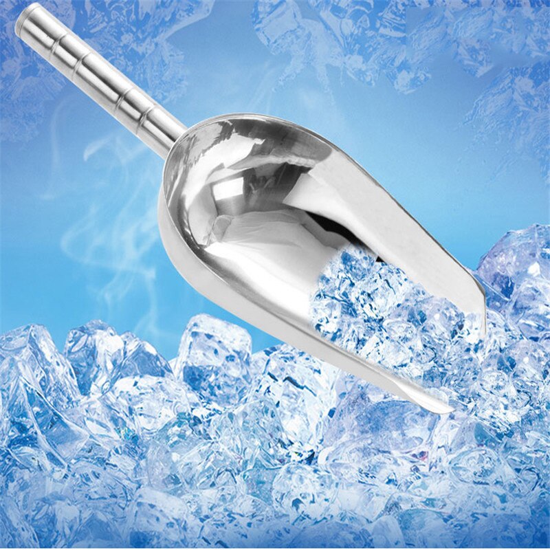 Candy buffé hielo inoxidable cucharas BBQ pinzas harina Cube pala de hielo herramientas de Bar de Buffet boda Bar accesorios de cocina
