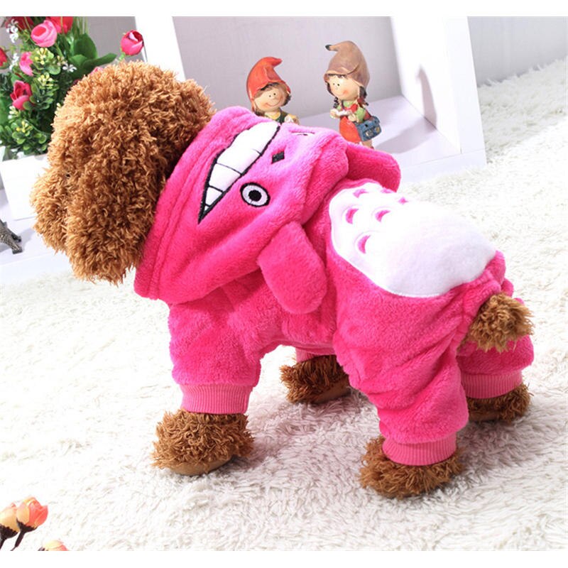 Vêtements pour chiens mignons, manteau d'hiver pour animaux de compagnie, vêtements pour chien, tenue pour chiot chihuahua, vêtements d'hiver pour chiens de petite taille, sweat à capuche pour animaux de compagnie: Rose / Xxl