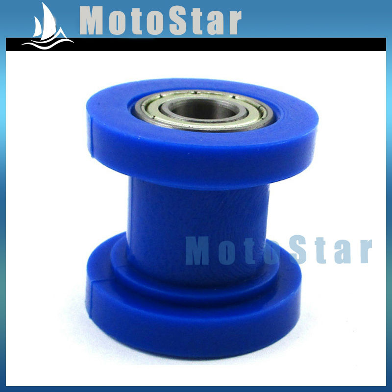 2 stks Blauw 10mm Dirt Pit Bike Chain Roller Katrol Spanner Voor TTR XR50 CRF50 KLX SSR Pitsterpro GPX SDG YCF Coolster Lifan YX