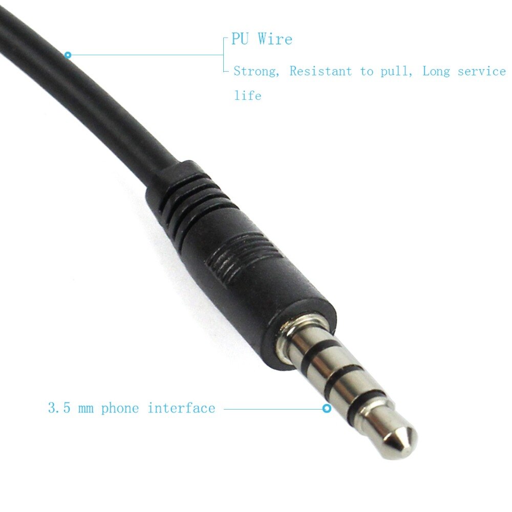 Retevis R-151 1Pin 3.5mm PTT Throat Mic Flexible Earpiece Covert Air Tube Headset Headphone For Mobile Phone/Speakers/Computers