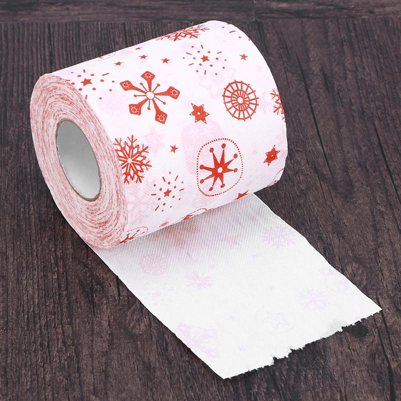 rollo de papel higiénico para baño en casa rollo de papel higiénico de rollo de papel Feliz Navidad para mesa sala de estar Baño